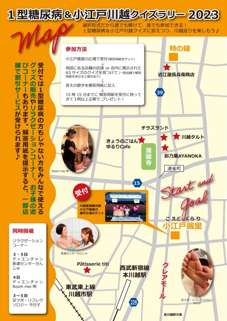 1型糖尿病&小江戸川越クイズラリー